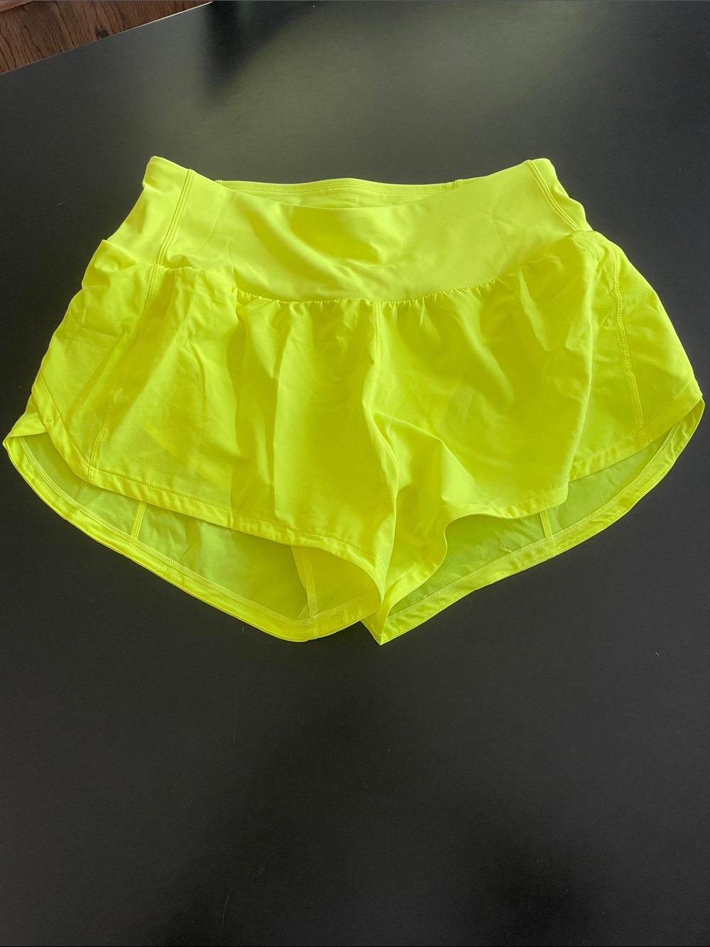 Neon Yellow Women's Athletic Skort Shorts